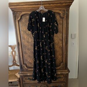 NWT Madewell v neck midi dress size XL